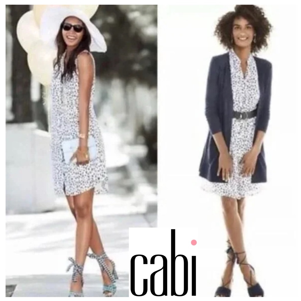 Cabi 5233 Camilla Convertible Shirt Dress Animal Print Sleeveless Pocket Medium